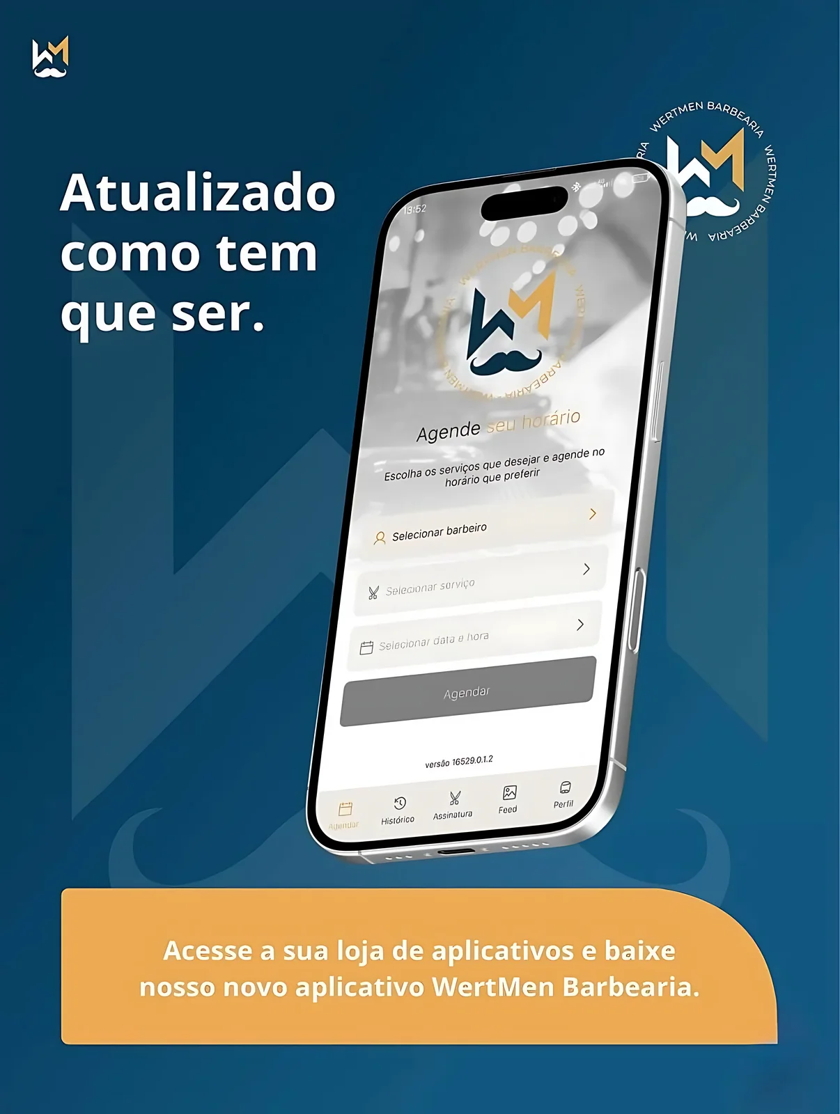 Aplicativo WertMen Barbearia